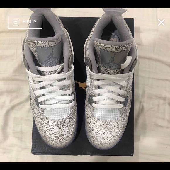 Jordan Retro 4 GS “Laser” Size 7Y - Picture 3 of 5